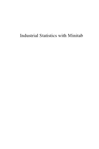 Industrial Statistics with Minitab