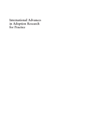 International Advances in Adoption Research for Practice