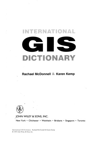 International GIS Dictionary