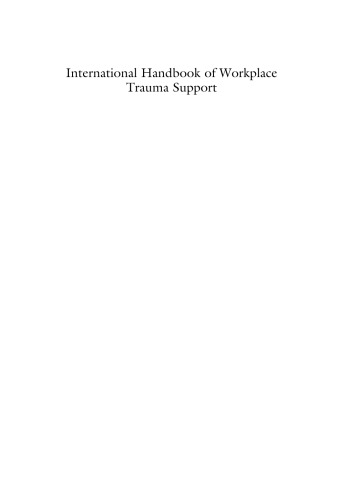 International Handbook of Workplace Trauma Support