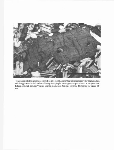 Jurassic Igneous Rocks of the Culpeper Basin, Virginia: Warrenton to Rapidan, Virginia, July 12, 1989