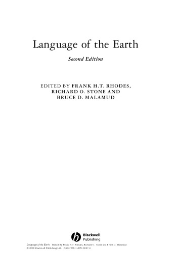 Language of the Earth, Second Edition