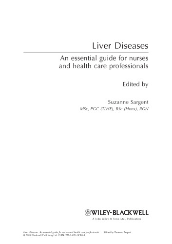 Liver Diseases: An essential guide for nurses and health care professionals