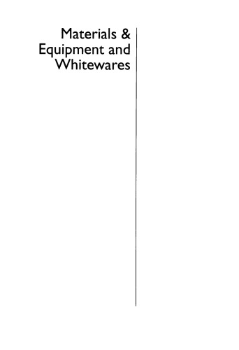 Materials & Equipment/Whitewares: Ceramic Engineering and Science Proceedings, Volume 20, Issue 2