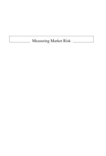 Measuring Market Risk, Second Edition